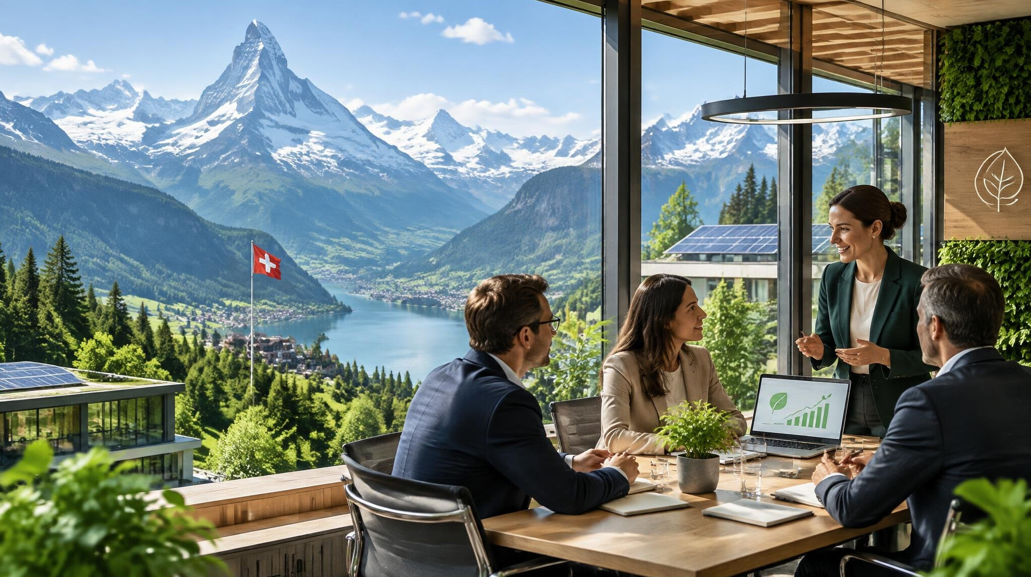 swiss mountains landscape